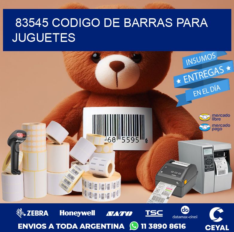 83545 CODIGO DE BARRAS PARA JUGUETES