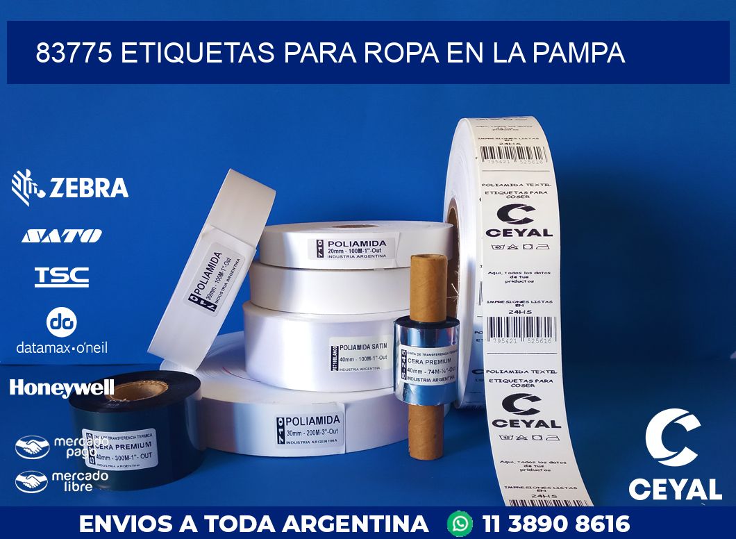 83775 ETIQUETAS PARA ROPA EN LA PAMPA