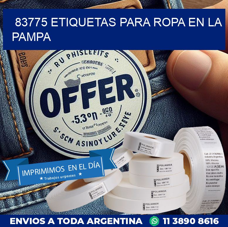 83775 ETIQUETAS PARA ROPA EN LA PAMPA