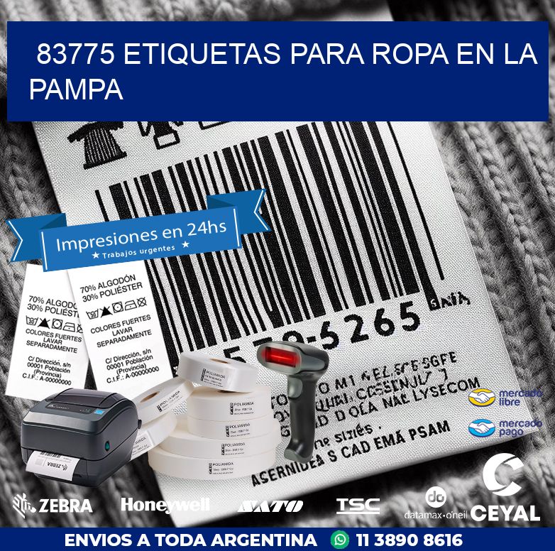 83775 ETIQUETAS PARA ROPA EN LA PAMPA