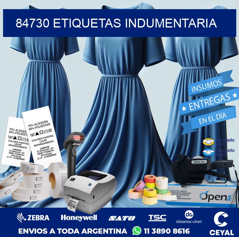 84730 ETIQUETAS INDUMENTARIA