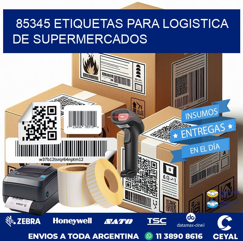 85345 ETIQUETAS PARA LOGISTICA DE SUPERMERCADOS