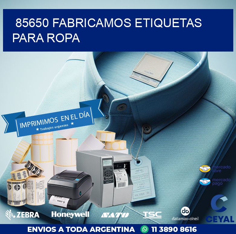 85650 FABRICAMOS ETIQUETAS PARA ROPA