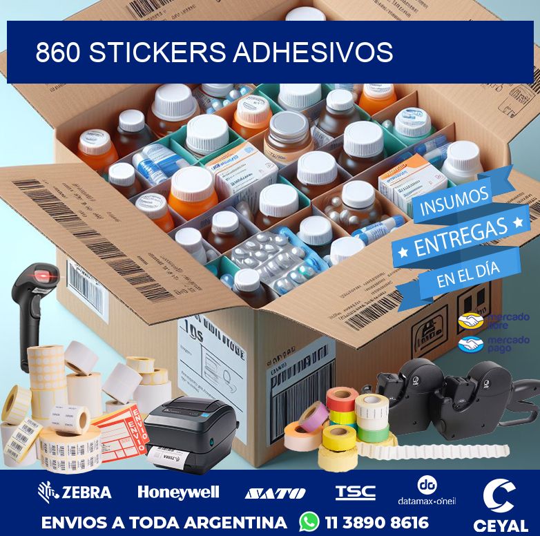 860 STICKERS ADHESIVOS