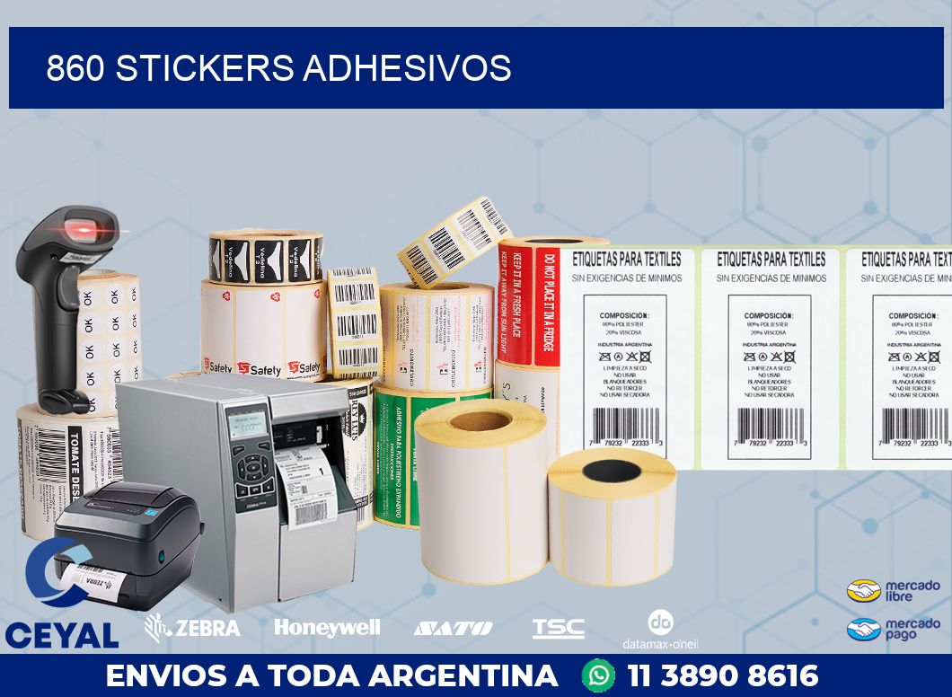 860 STICKERS ADHESIVOS