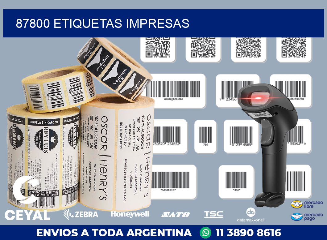 87800 ETIQUETAS IMPRESAS