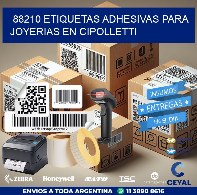 88210 ETIQUETAS ADHESIVAS PARA JOYERIAS EN CIPOLLETTI