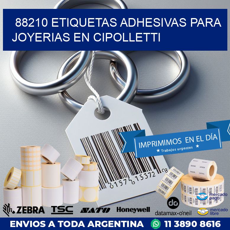 88210 ETIQUETAS ADHESIVAS PARA JOYERIAS EN CIPOLLETTI