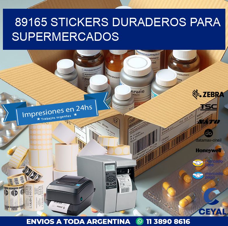 89165 STICKERS DURADEROS PARA SUPERMERCADOS