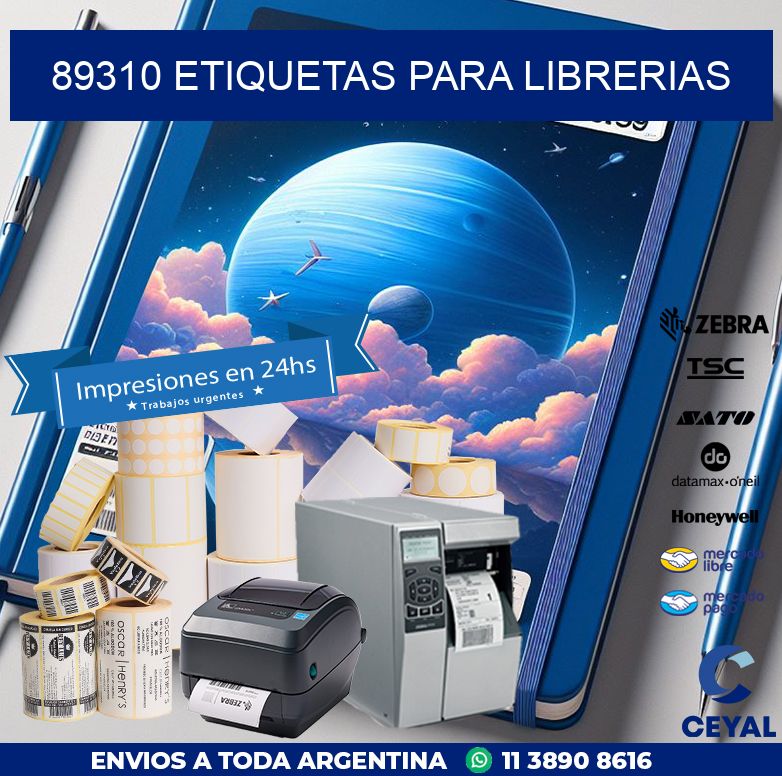 89310 ETIQUETAS PARA LIBRERIAS