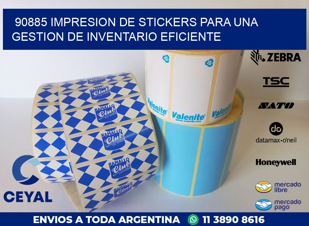 90885 IMPRESION DE STICKERS PARA UNA GESTION DE INVENTARIO EFICIENTE