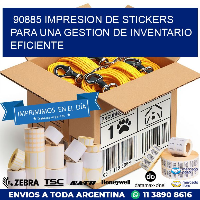 90885 IMPRESION DE STICKERS PARA UNA GESTION DE INVENTARIO EFICIENTE