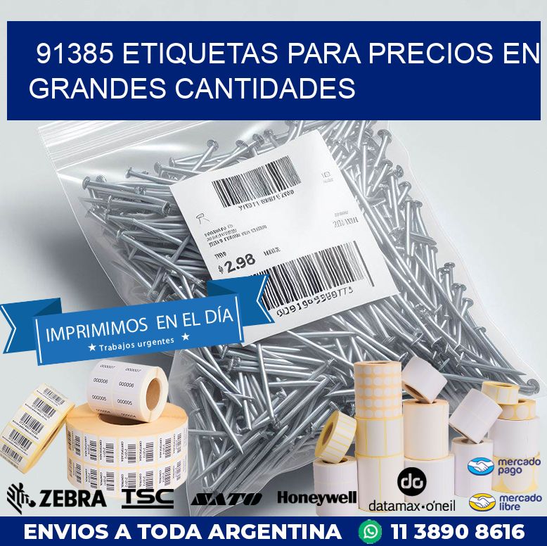 91385 ETIQUETAS PARA PRECIOS EN GRANDES CANTIDADES