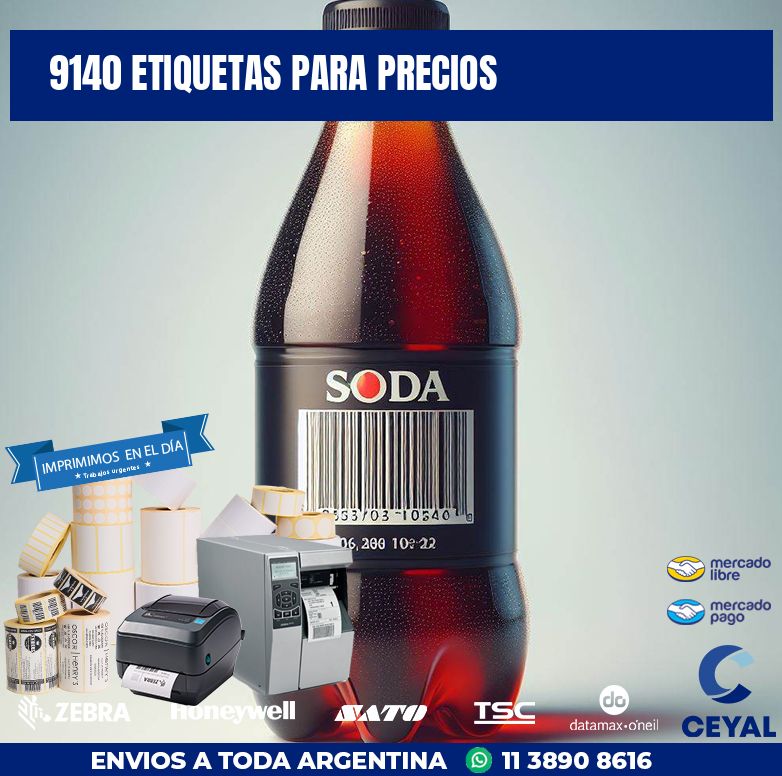 9140 ETIQUETAS PARA PRECIOS