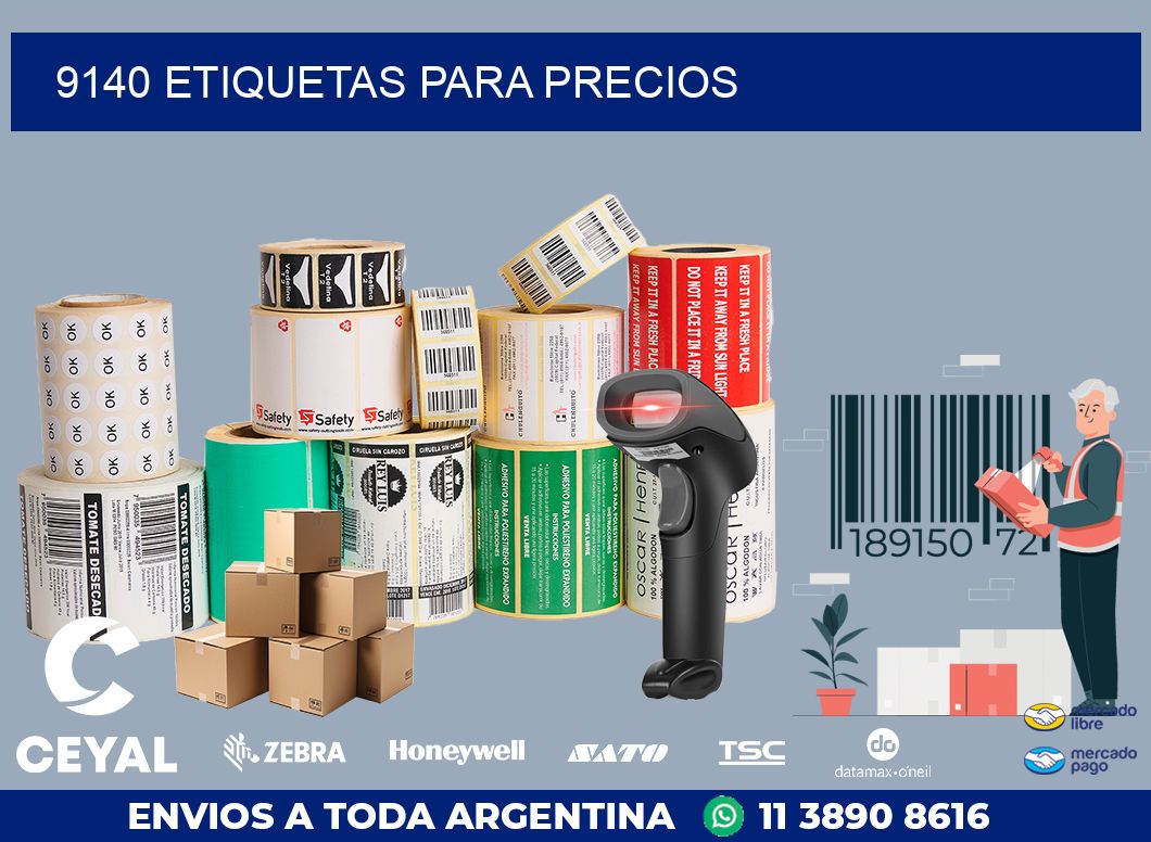 9140 ETIQUETAS PARA PRECIOS