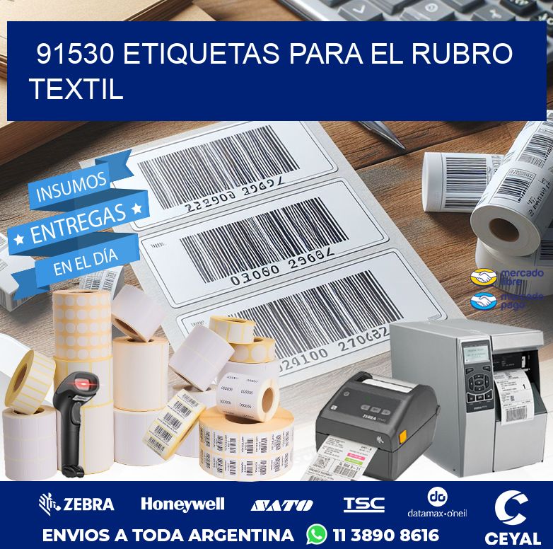 91530 ETIQUETAS PARA EL RUBRO TEXTIL