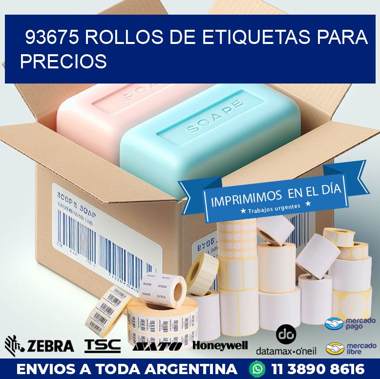 93675 ROLLOS DE ETIQUETAS PARA PRECIOS