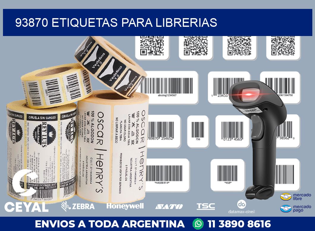 93870 ETIQUETAS PARA LIBRERIAS