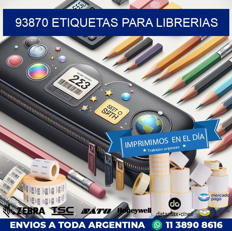 93870 ETIQUETAS PARA LIBRERIAS