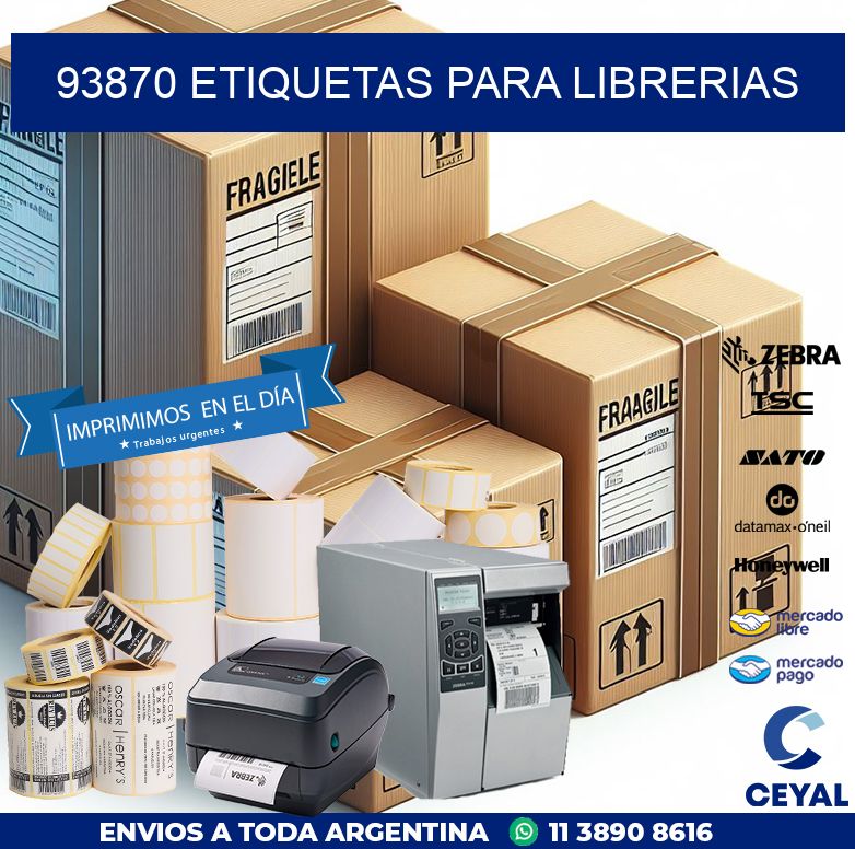 93870 ETIQUETAS PARA LIBRERIAS