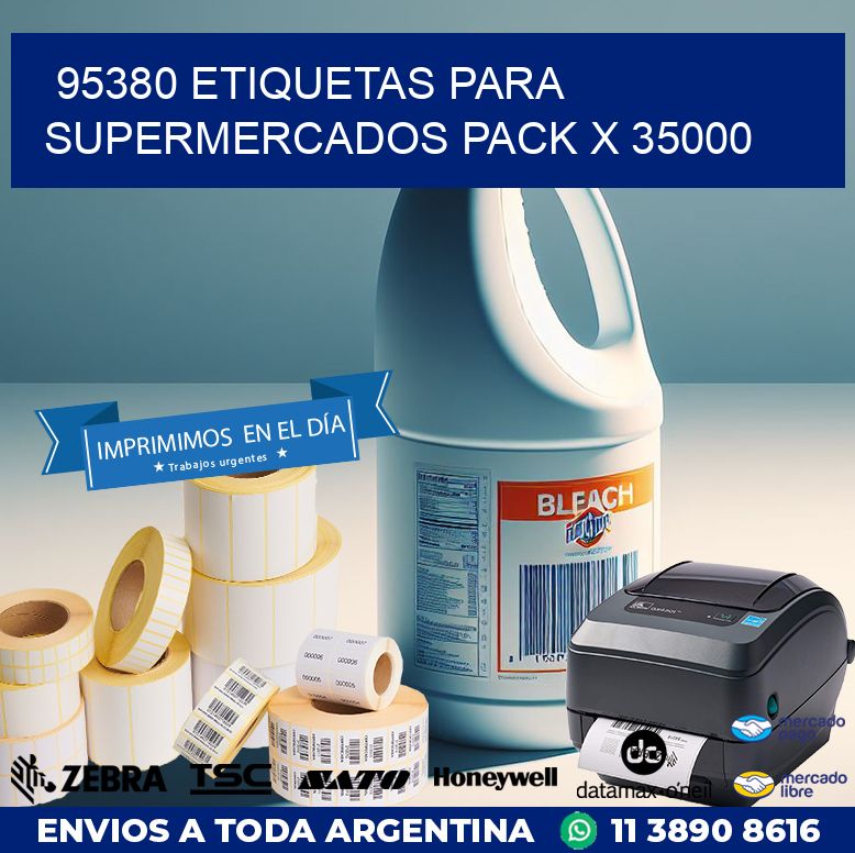 95380 ETIQUETAS PARA SUPERMERCADOS PACK X 35000