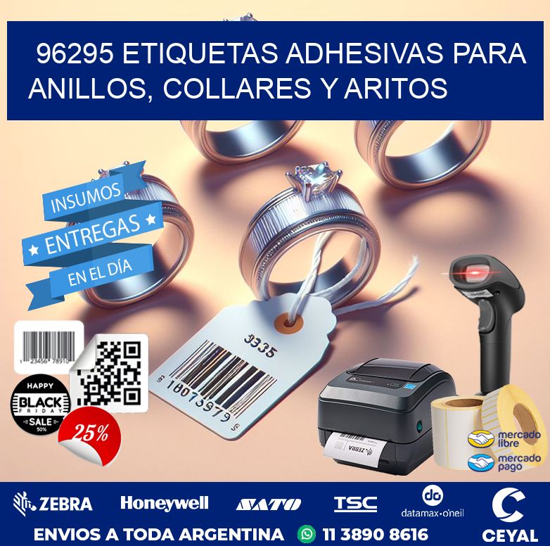 96295 ETIQUETAS ADHESIVAS PARA ANILLOS, COLLARES Y ARITOS