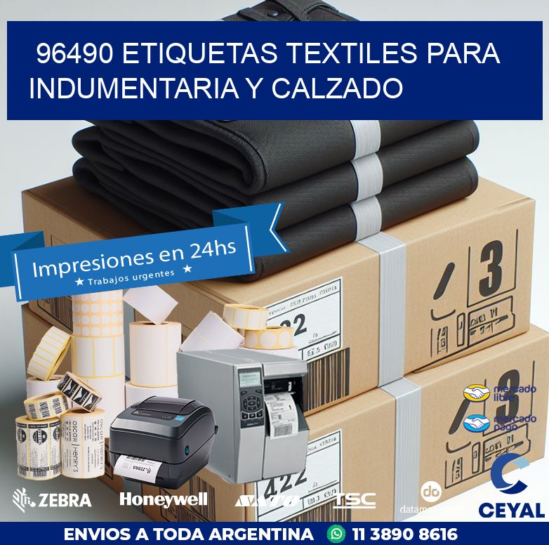 96490 ETIQUETAS TEXTILES PARA INDUMENTARIA Y CALZADO