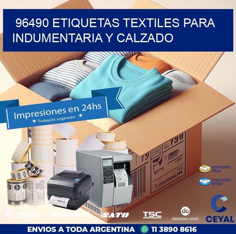 96490 ETIQUETAS TEXTILES PARA INDUMENTARIA Y CALZADO