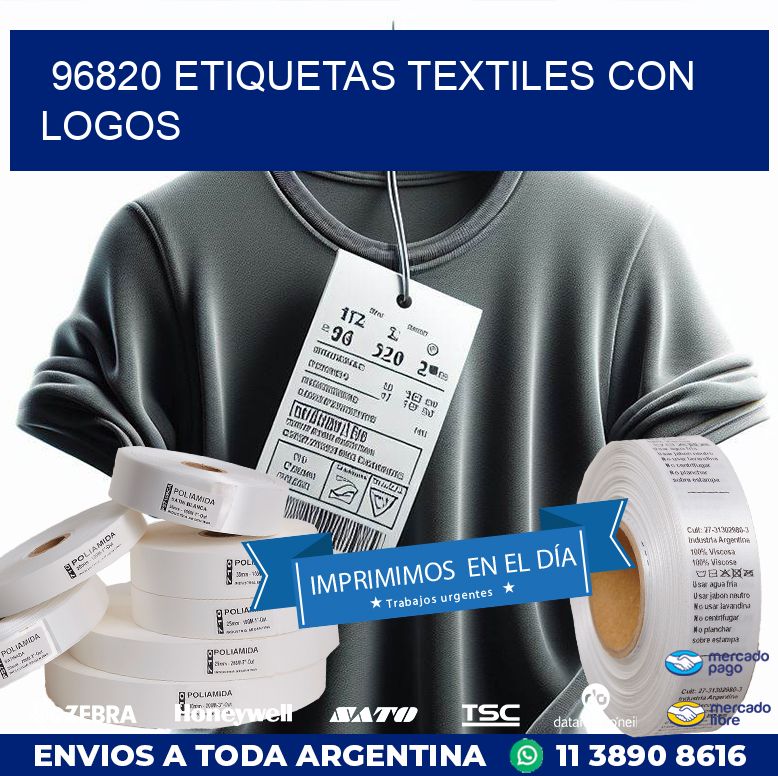 96820 ETIQUETAS TEXTILES CON LOGOS