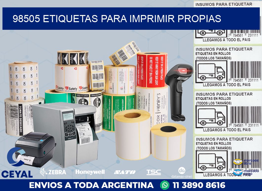 98505 ETIQUETAS PARA IMPRIMIR PROPIAS