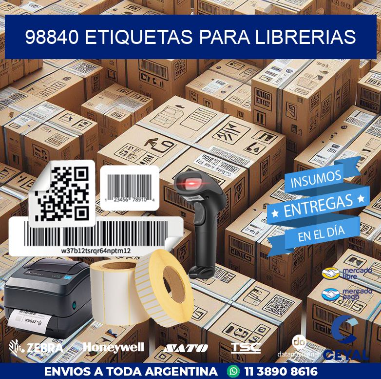 98840 ETIQUETAS PARA LIBRERIAS