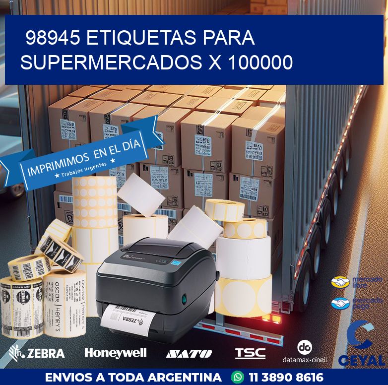 98945 ETIQUETAS PARA SUPERMERCADOS X 100000