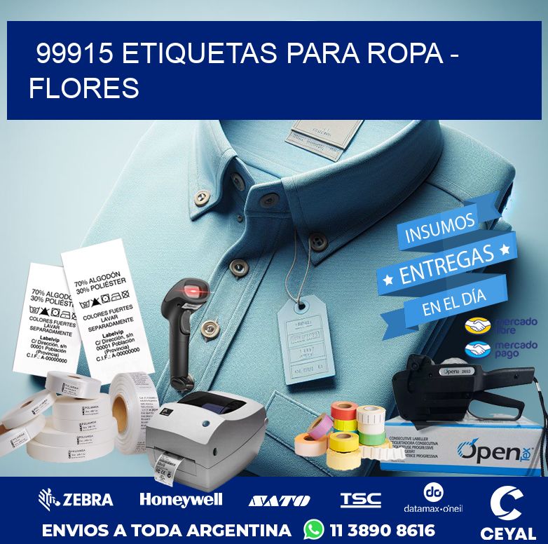 99915 ETIQUETAS PARA ROPA – FLORES