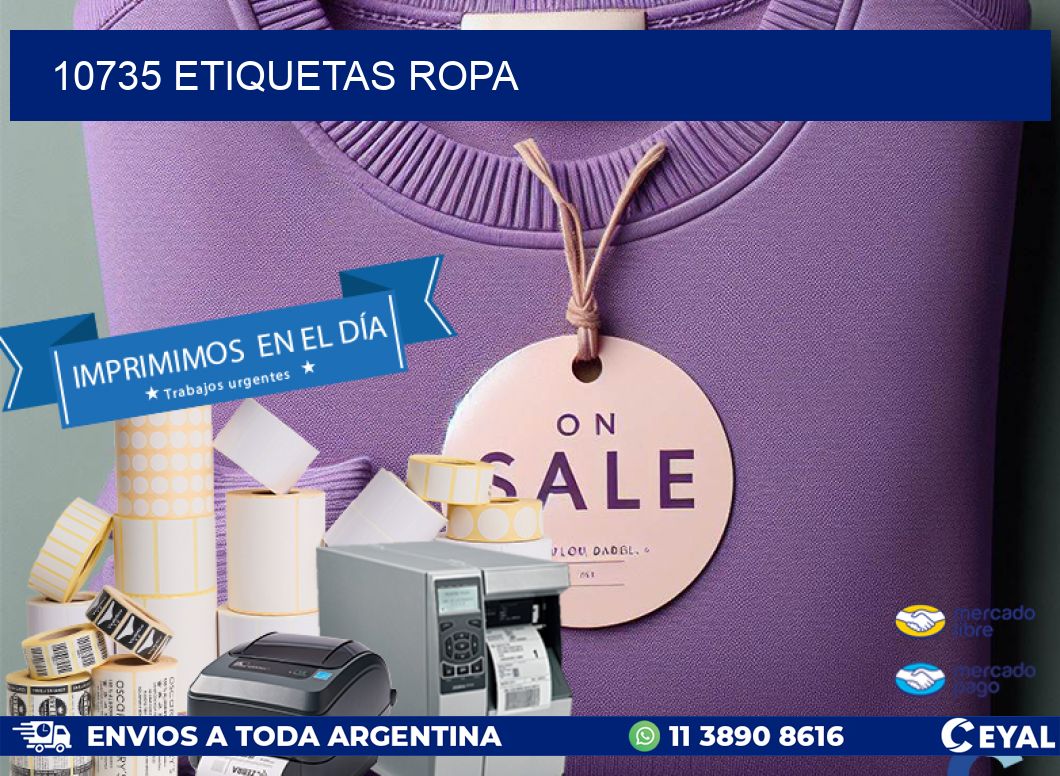 10735 ETIQUETAS ROPA