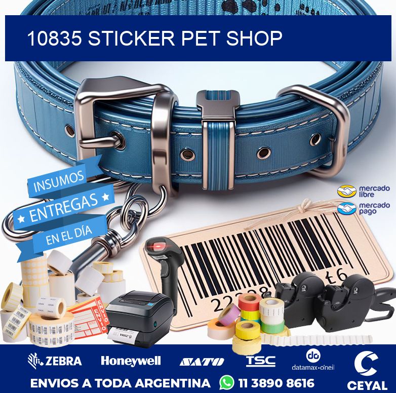 10835 STICKER PET SHOP