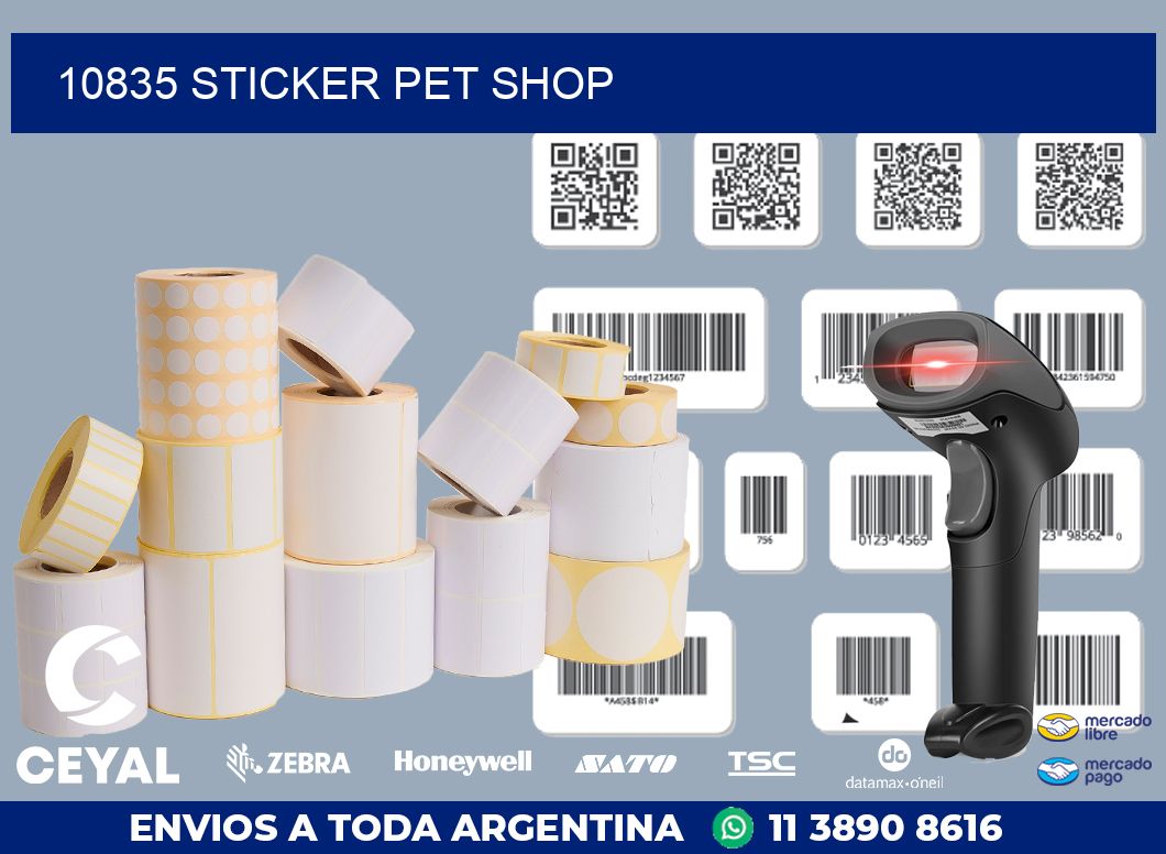 10835 STICKER PET SHOP