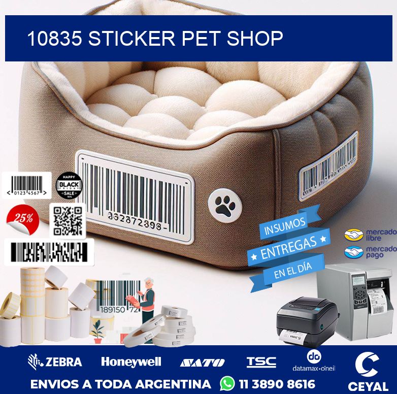 10835 STICKER PET SHOP