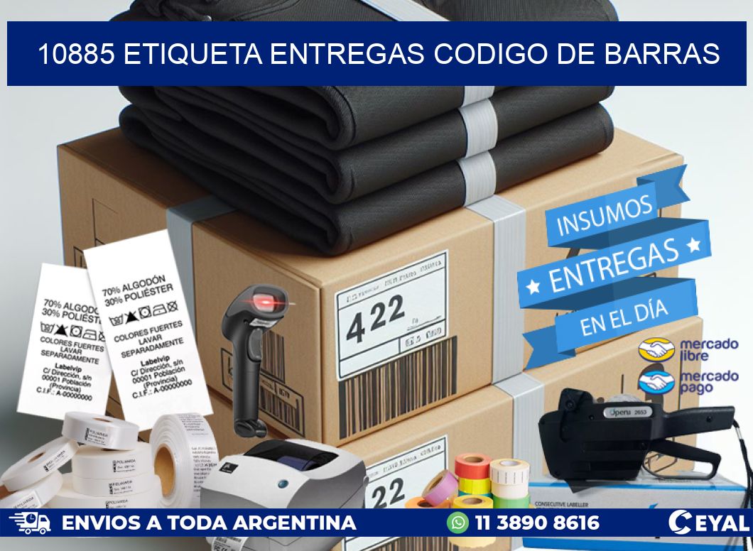 10885 ETIQUETA ENTREGAS CODIGO DE BARRAS