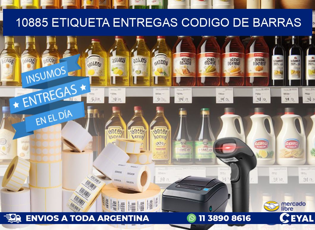 10885 ETIQUETA ENTREGAS CODIGO DE BARRAS