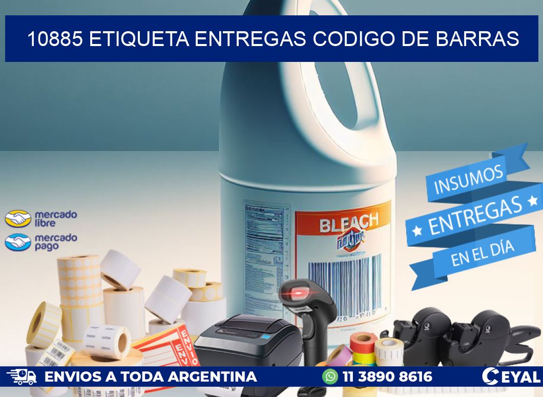 10885 ETIQUETA ENTREGAS CODIGO DE BARRAS