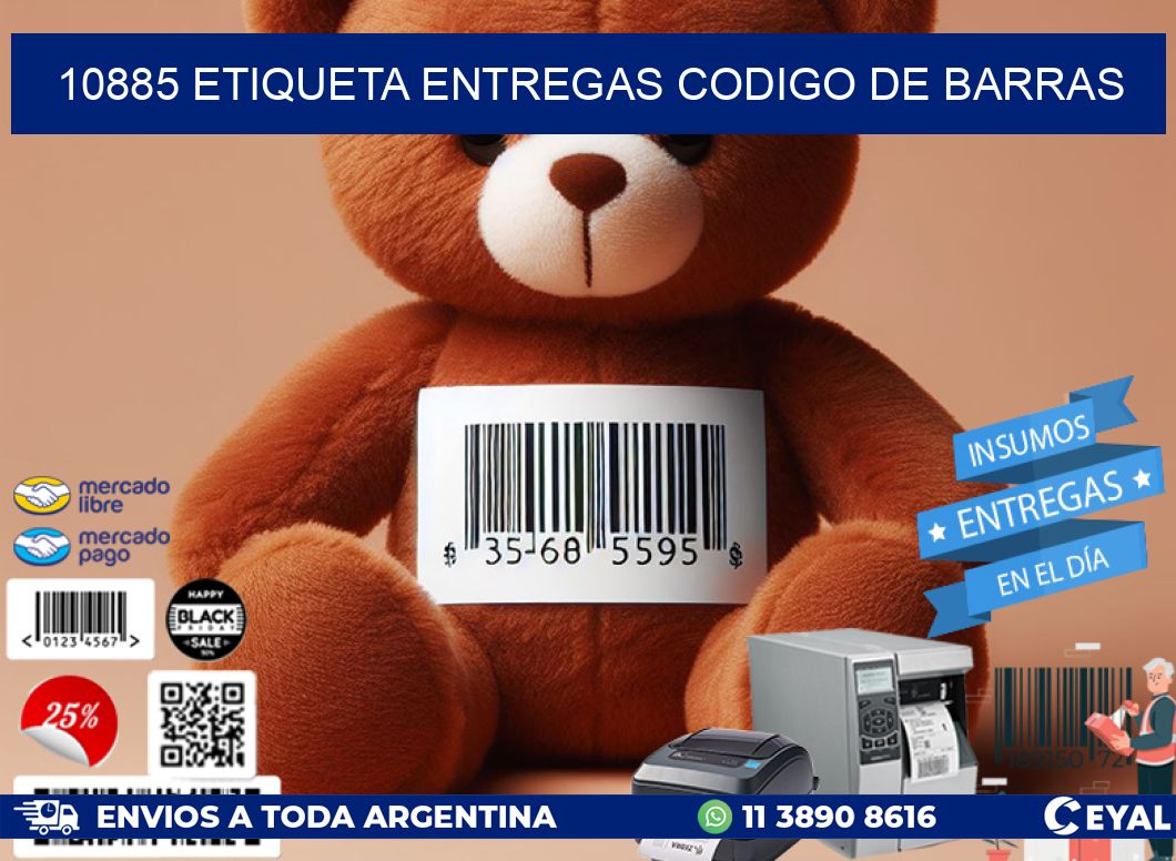 10885 ETIQUETA ENTREGAS CODIGO DE BARRAS