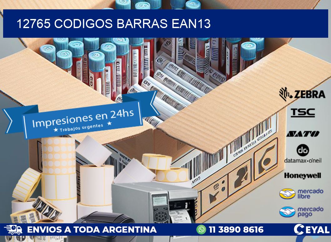 12765 CODIGOS BARRAS EAN13