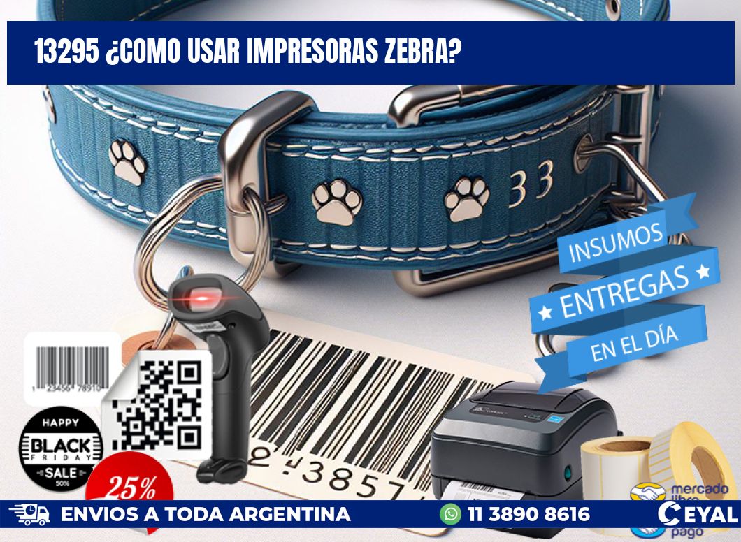 13295 ¿COMO USAR IMPRESORAS ZEBRA?