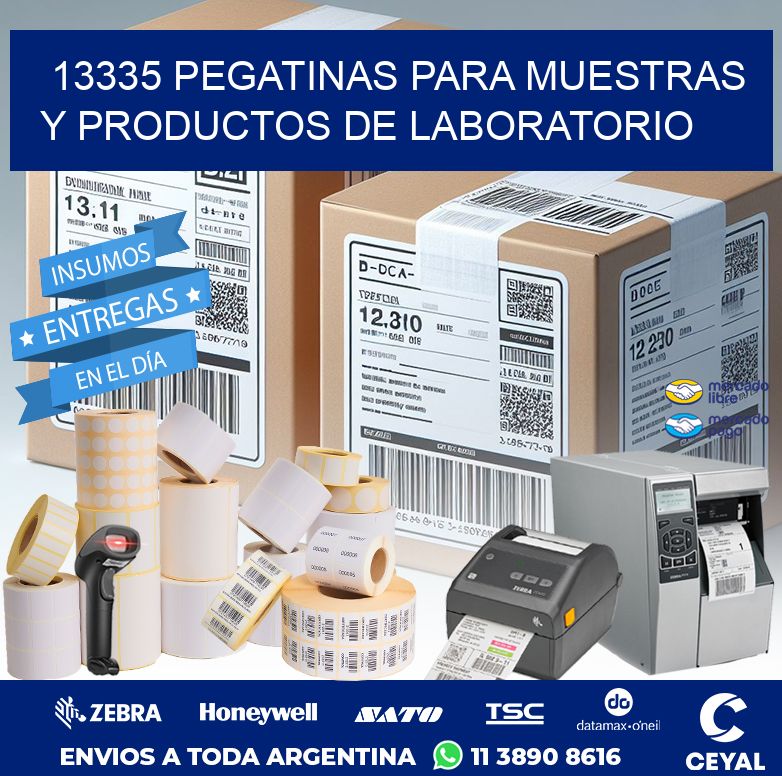 13335 PEGATINAS PARA MUESTRAS Y PRODUCTOS DE LABORATORIO