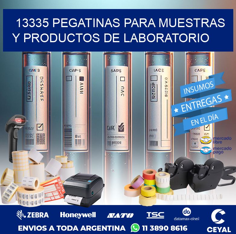 13335 PEGATINAS PARA MUESTRAS Y PRODUCTOS DE LABORATORIO