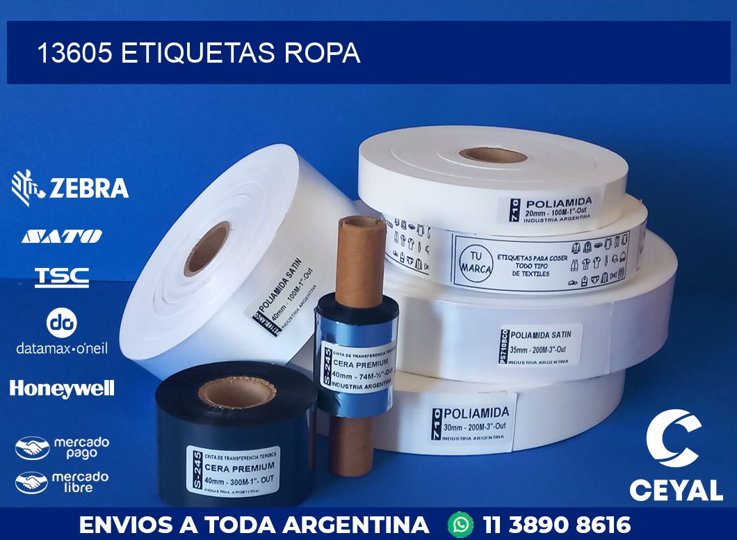 13605 ETIQUETAS ROPA