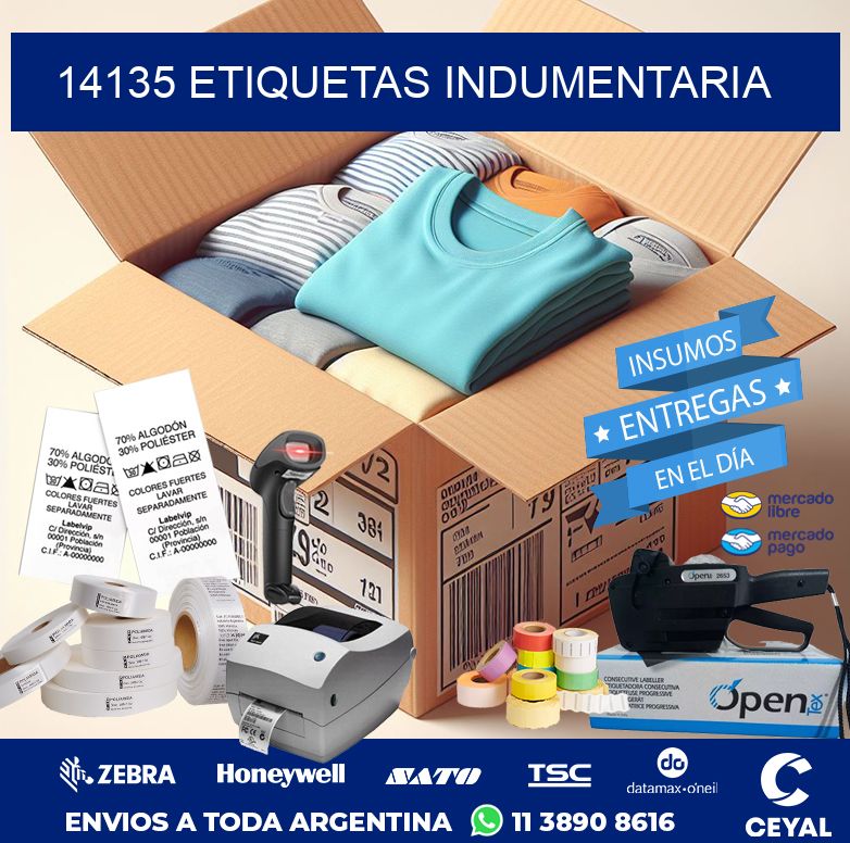 14135 ETIQUETAS INDUMENTARIA