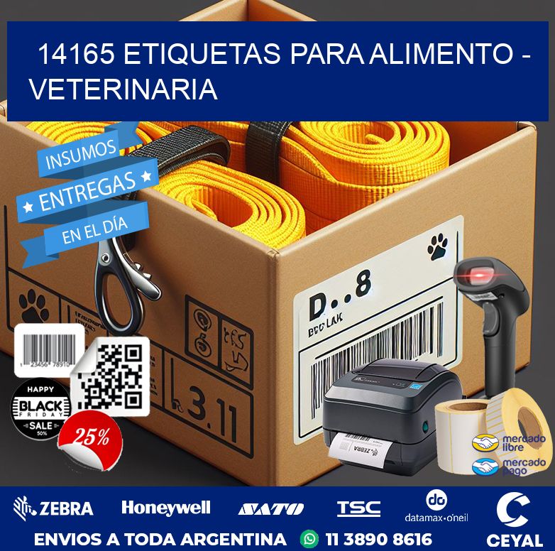 14165 ETIQUETAS PARA ALIMENTO – VETERINARIA