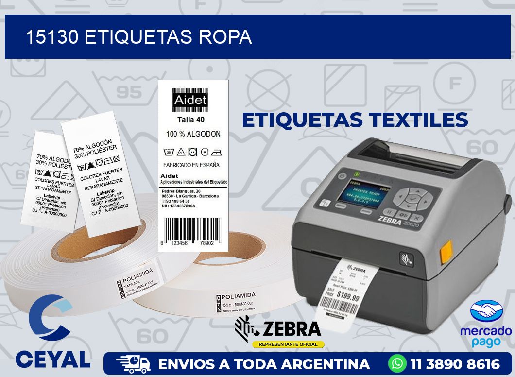 15130 ETIQUETAS ROPA