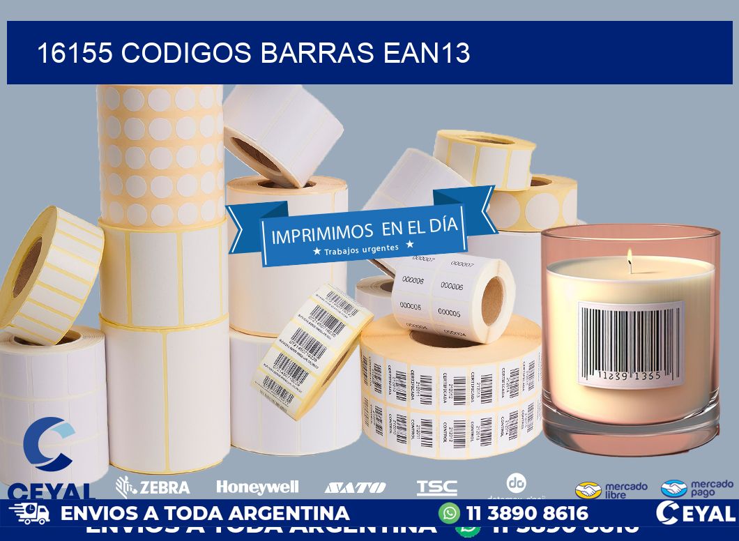 16155 CODIGOS BARRAS EAN13